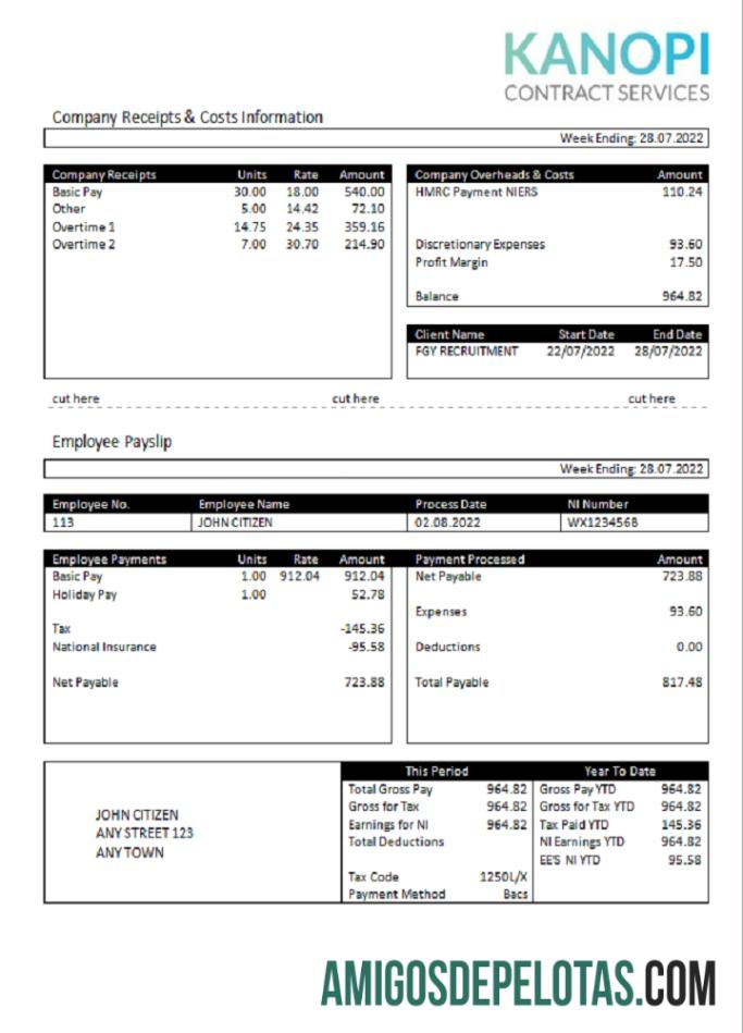 Empresa de folha de pagamento de serviços contratuais Kanopi do Reino Unido baixar para verificação